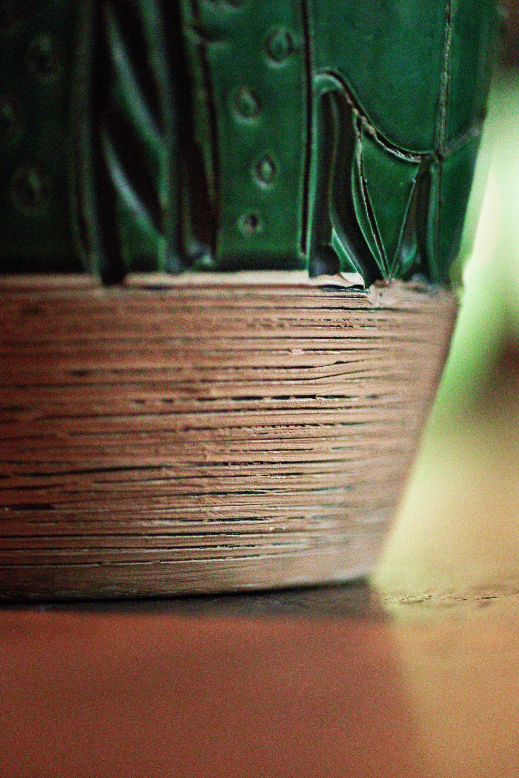 Square Drop_wazon Fratelli Fanciullacci-zieolny wazon-mid century-italia-vase-11
